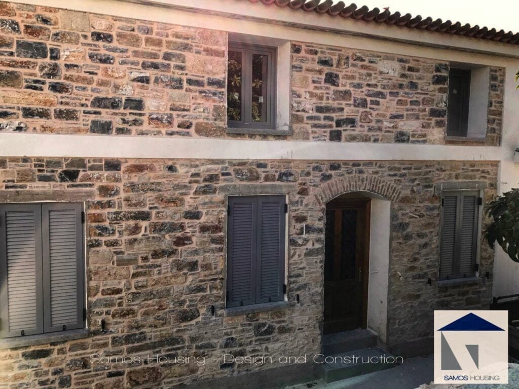 3 floor stone villa in Samos