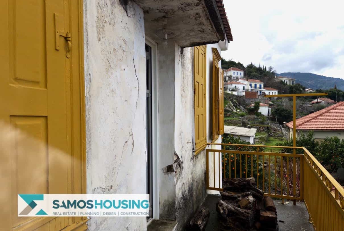 SH572 Μπαλκόνι του Αιγαίου – Γοητευτικό σπίτι με θέα στη θάλασσα στο χωριό Βουρλιώτες, Σάμος