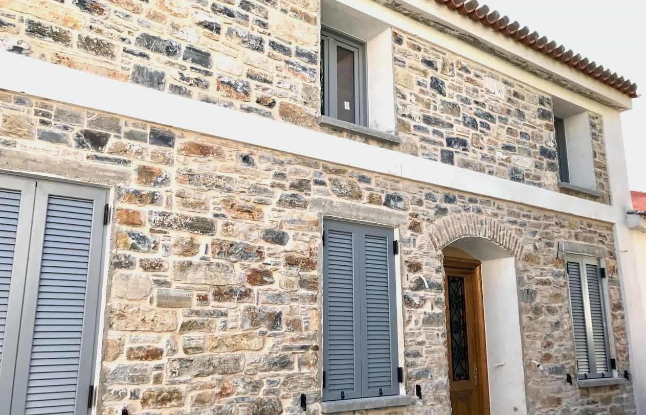 Complete restoration of stone building Vathi Samos