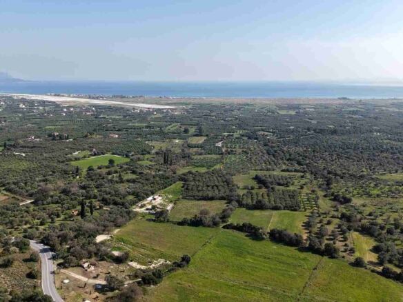 Hillside rural land near Chora Samos overlooking Potokaki beach and Aegean sea SH578
