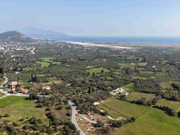 Rural plot near Chora Samos with panoramic view towards Potokaki beach SH578 Samos Housing