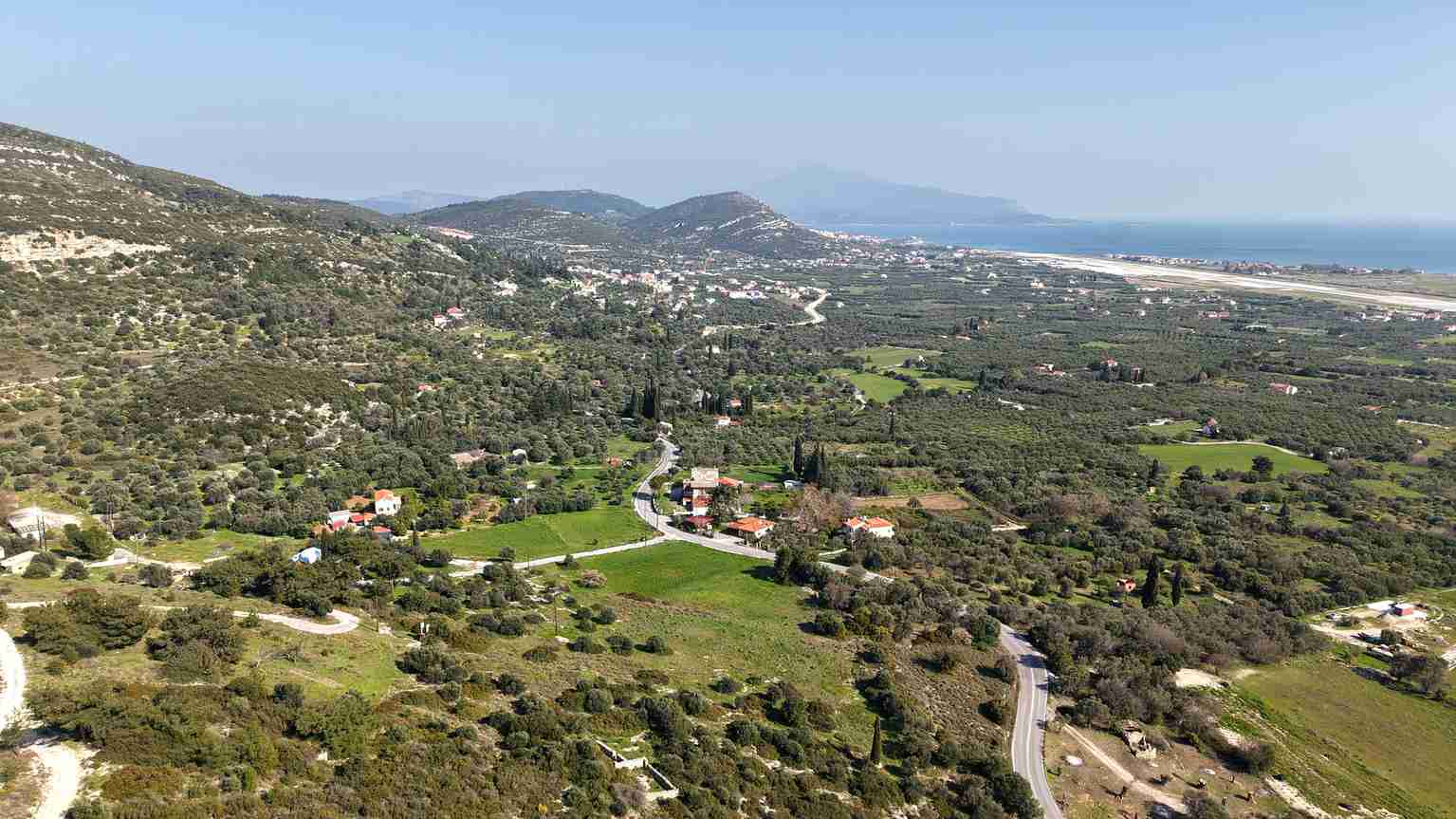 Buildable land SH578 near Chora Samos elevated hillside position with coastal views