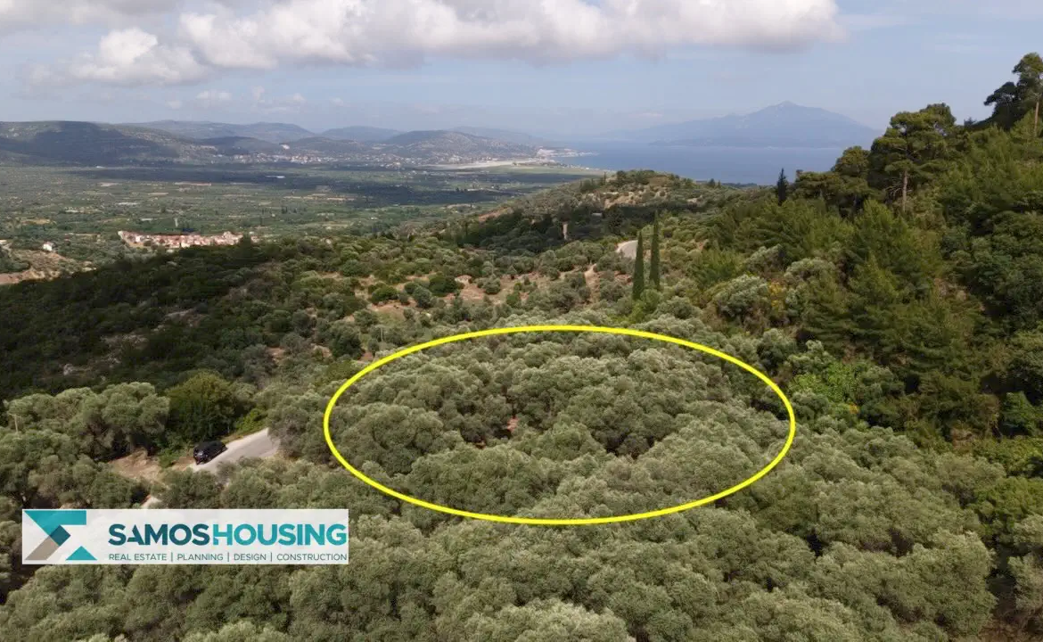 Building Plot for Sale in Samos – 4,781 m² near Pagondas (SH586)