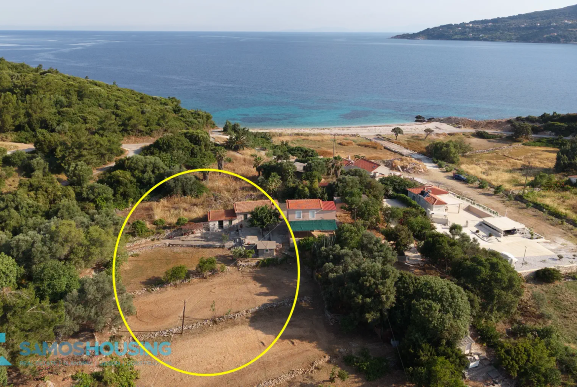 Beachfront Plot for Sale in Samos – 2,780m² at Agia Markela Beach (SH585)
