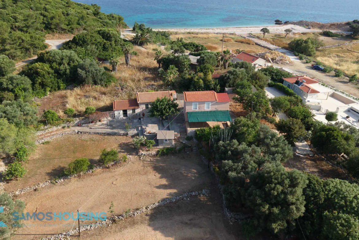 Beachfront Plot for Sale in Samos – 2,780m² at Agia Markela Beach (SH585)