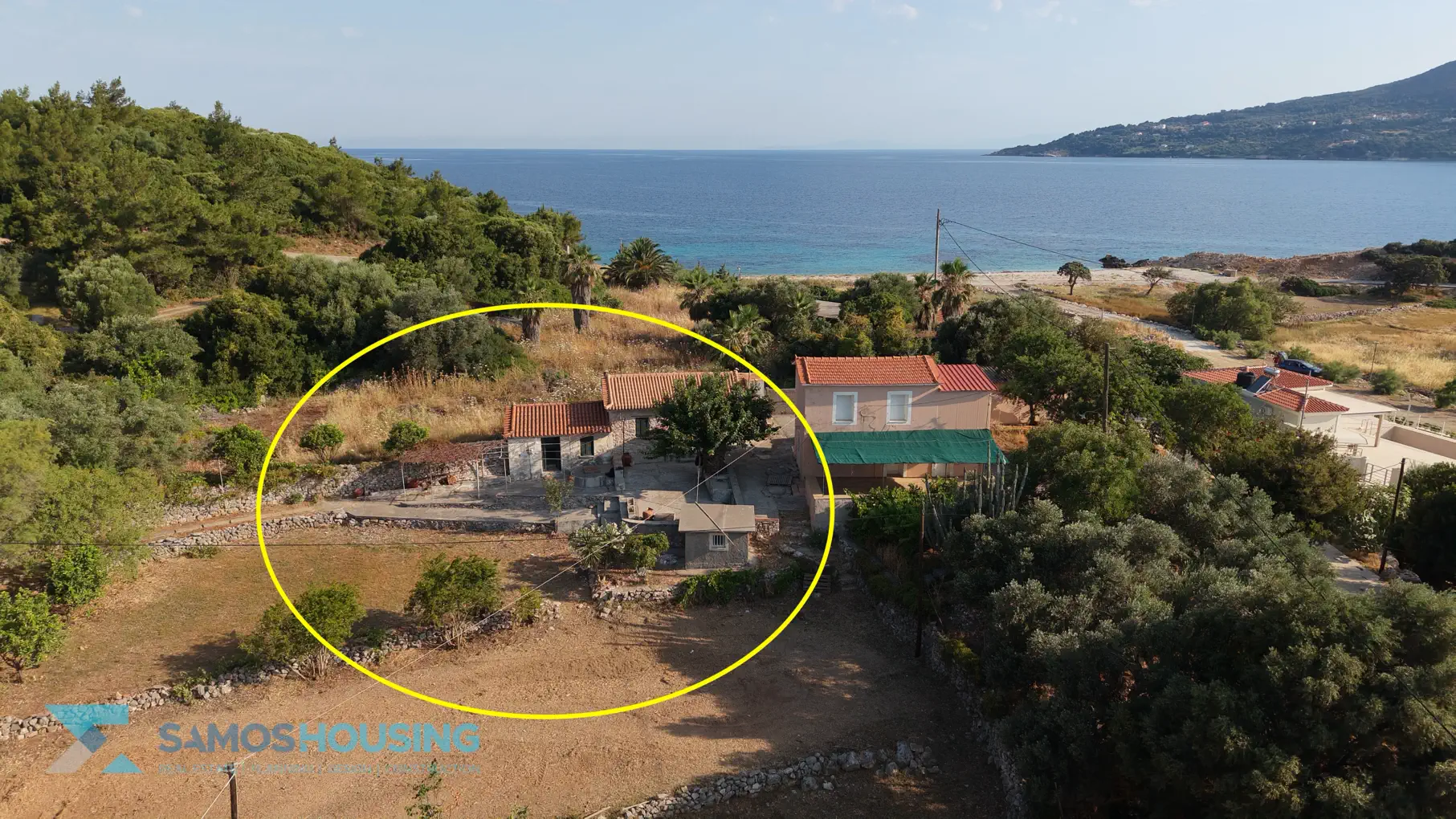 DJI_20260617082857_0262_D 5 Edited Beachfront Plot for Sale in Samos – 2,780m² at Agia Markela Beach (SH585)