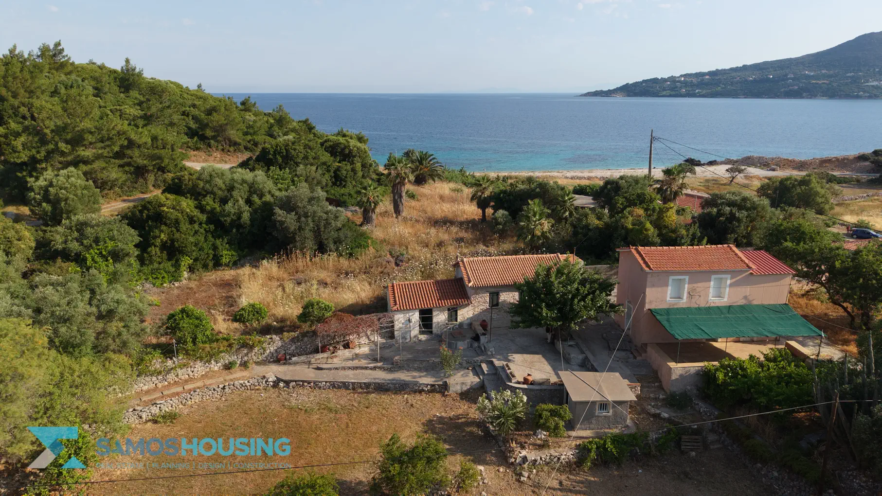 DJI_20260617082915_0264_D 6 Edited Beachfront Plot for Sale in Samos – 2,780m² at Agia Markela Beach (SH585)
