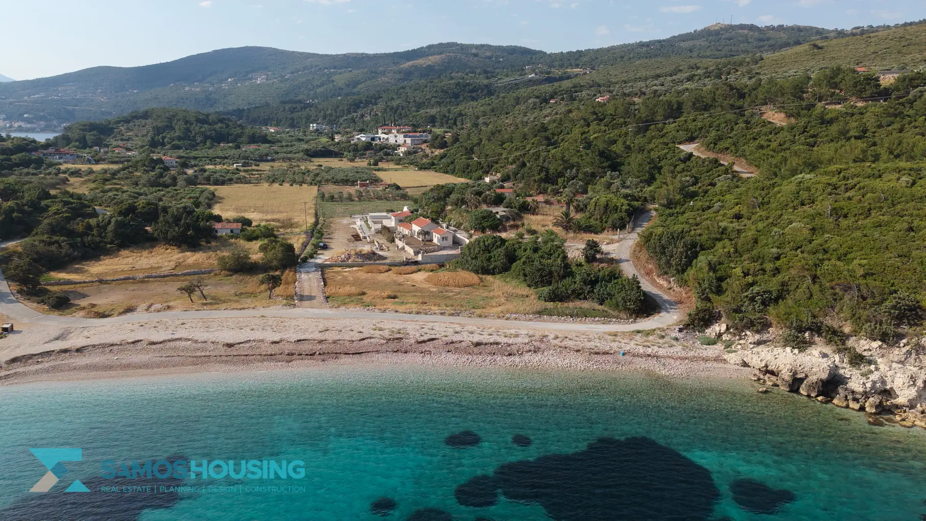 DJI_20260617083058_0272_D 12 Edited Beachfront Plot for Sale in Samos – 2,780m² at Agia Markela Beach (SH585)