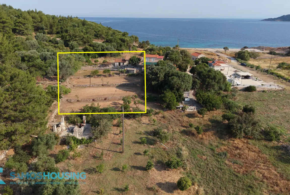 Beachfront Plot for Sale in Samos – 2,780m² at Agia Markela Beach (SH585)