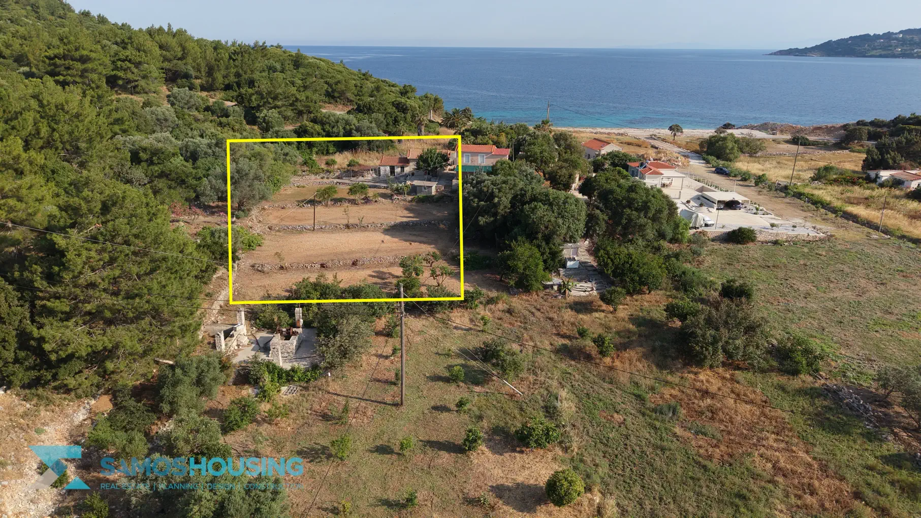 DJI_20260617083142_0279_D 21 Edited Beachfront Plot for Sale in Samos – 2,780m² at Agia Markela Beach (SH585)