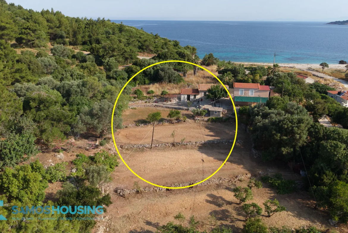 Beachfront Plot for Sale in Samos – 2,780m² at Agia Markela Beach (SH585)