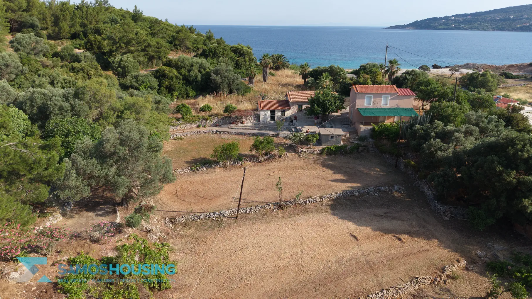 DJI_20260617083152_0281_D 24 Edited Beachfront Plot for Sale in Samos – 2,780m² at Agia Markela Beach (SH585)