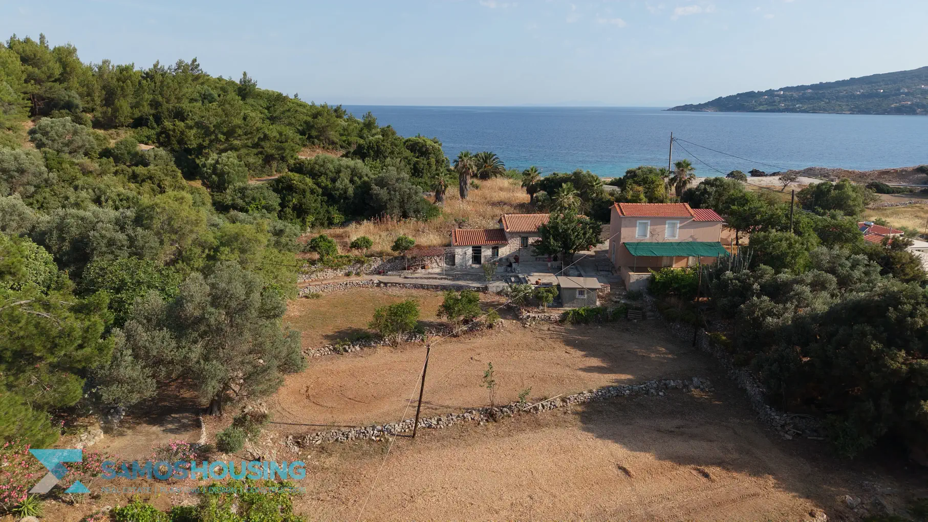 DJI_20260617083156_0282_D 25 Edited Beachfront Plot for Sale in Samos – 2,780m² at Agia Markela Beach (SH585)