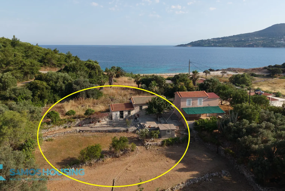 Beachfront Plot for Sale in Samos – 2,780m² at Agia Markela Beach (SH585)