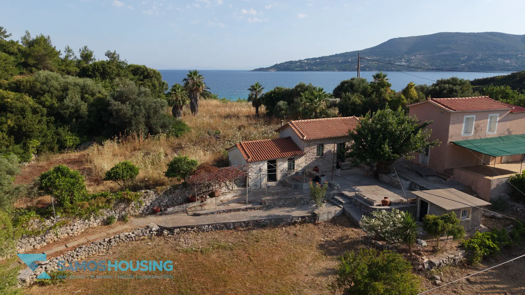 DJI_20260617083405_0290_D 40 Edited Beachfront Plot for Sale in Samos – 2,780m² at Agia Markela Beach (SH585)
