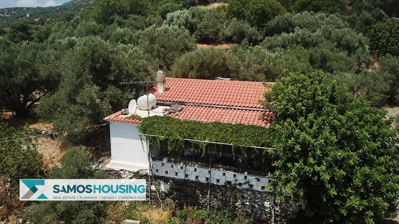 DJI_0213-imp Απομονωμένη Εξοχική Κατοικία με Θέα στη Σάμο – 20.380 τ.μ. κοντά στους Σπαθαραίους (SH588)