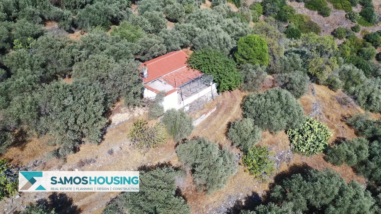 DJI_0316-imp Απομονωμένη Εξοχική Κατοικία με Θέα στη Σάμο – 20.380 τ.μ. κοντά στους Σπαθαραίους (SH588)