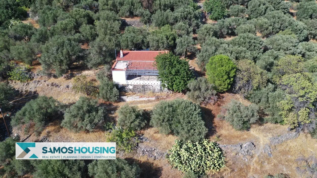DJI_0317-imp Απομονωμένη Εξοχική Κατοικία με Θέα στη Σάμο – 20.380 τ.μ. κοντά στους Σπαθαραίους (SH588)