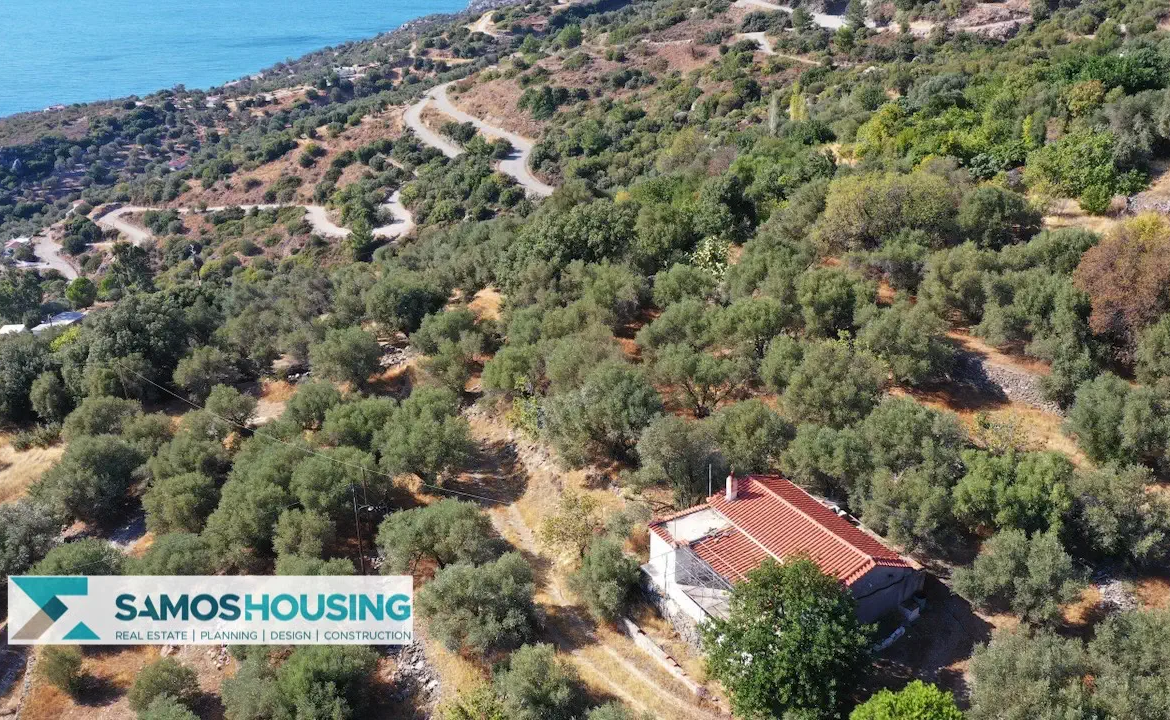 Απομονωμένη Εξοχική Κατοικία με Θέα στη Σάμο – 20.380 τ.μ. κοντά στους Σπαθαραίους (SH588)