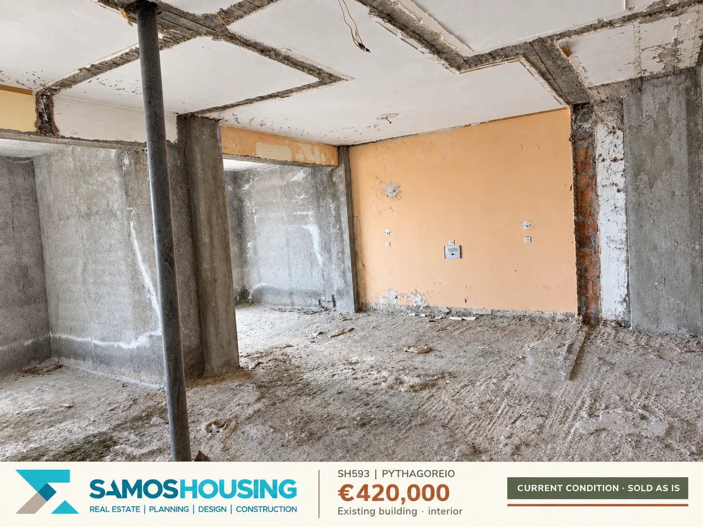 SH593 | Existing building · interior SH593, Pythagoreio — existing building · interior