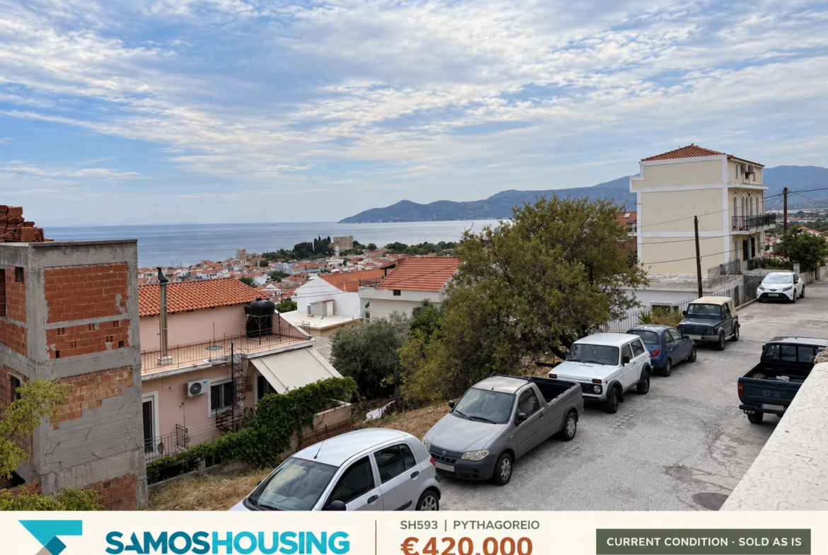 SH593, Pythagoreio — pythagoreio · street and sea