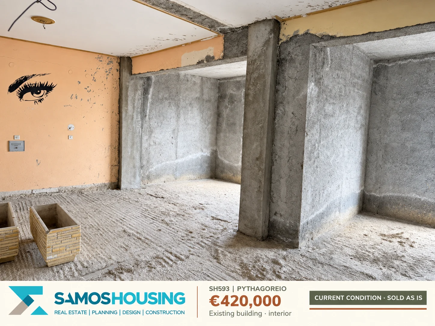SH593 | Existing building · interior SH593, Pythagoreio — existing building · interior