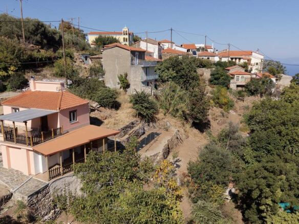 Cottage for Sale in Stavrinides Samos – Retreat in Nature with Sea View — Stavrinides, Samos