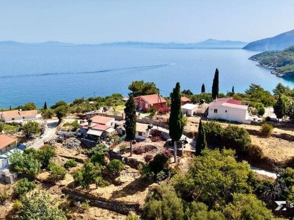 View east along the Samos coast from above the plot